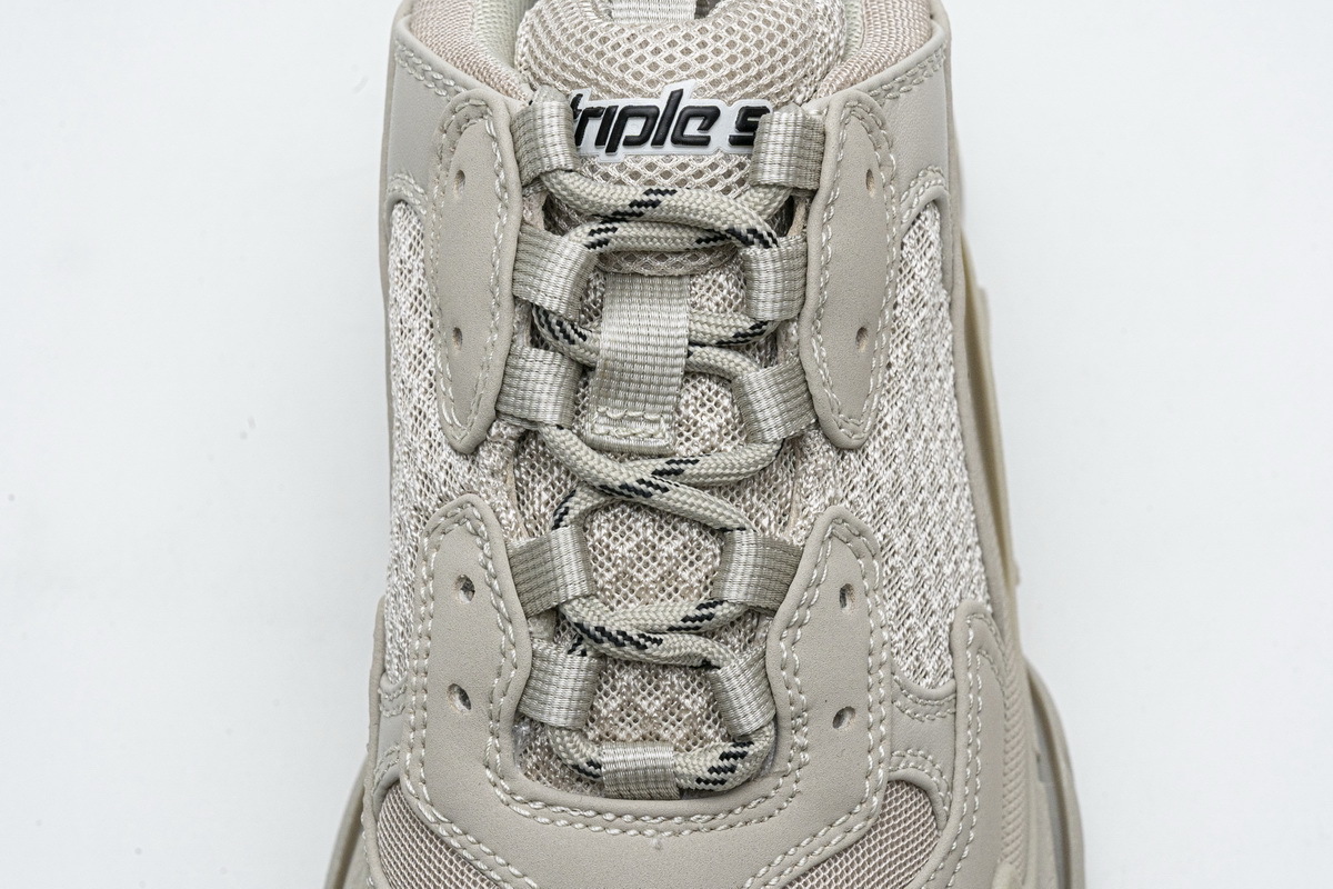 Get Balenciaga Triple S Rice Ash 534737 W2FW1 9700