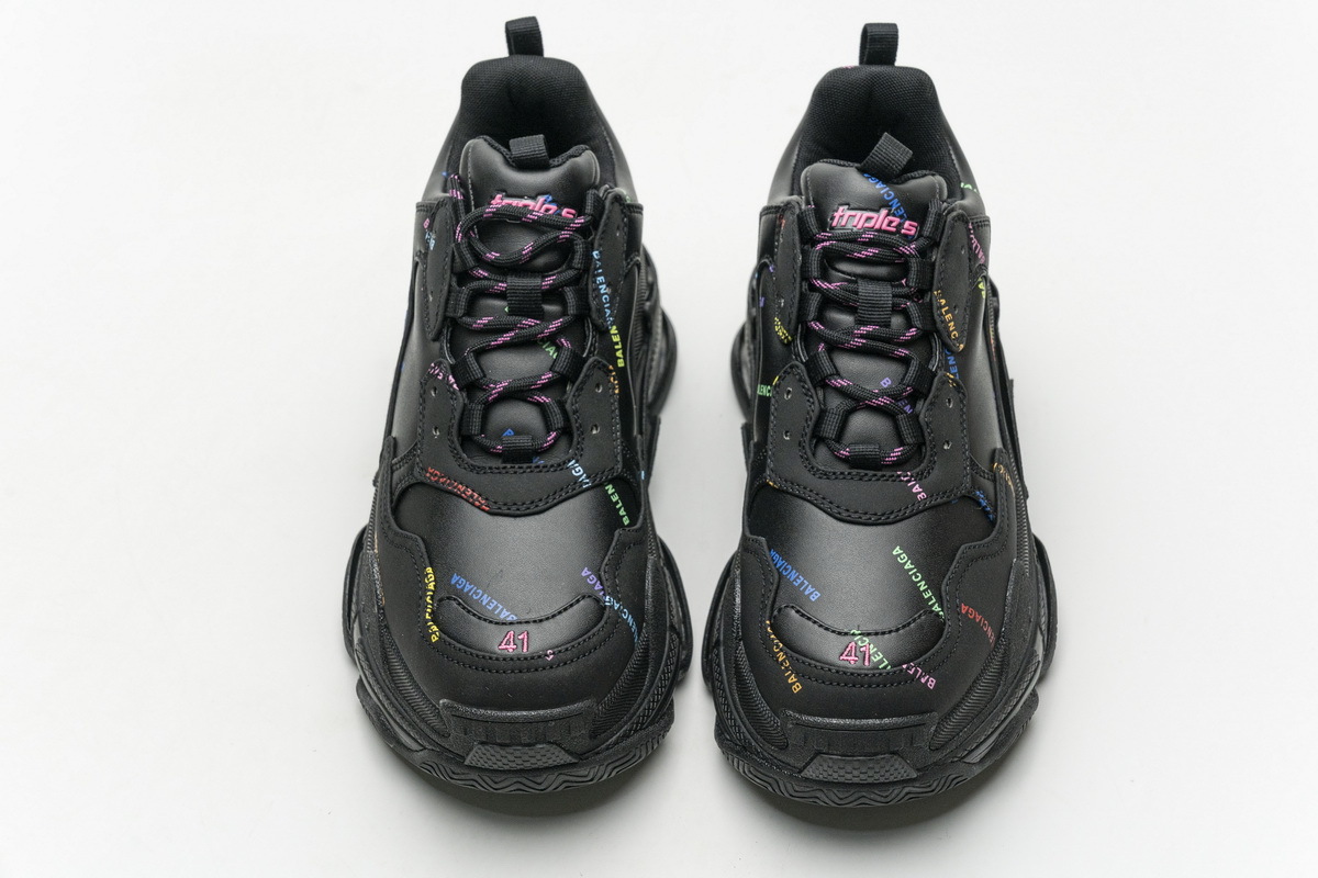 Get Balenciaga Triple S Letter Colorful 524039 W2FA1 1210