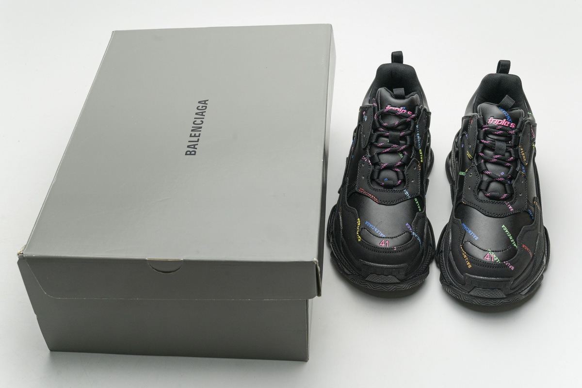 Get Balenciaga Triple S Letter Colorful 524039 W2FA1 1210