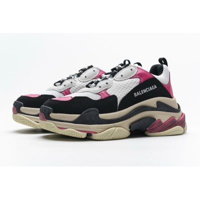 Get Balenciaga Triple S Black Pink 483513 W06E8 8080 01