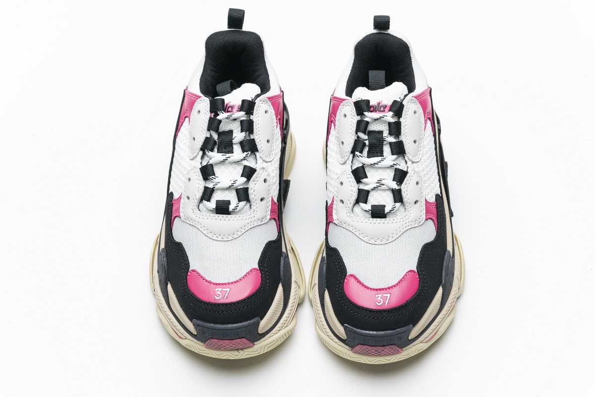 Get Balenciaga Triple S Black Pink 483513 W06E8 8080