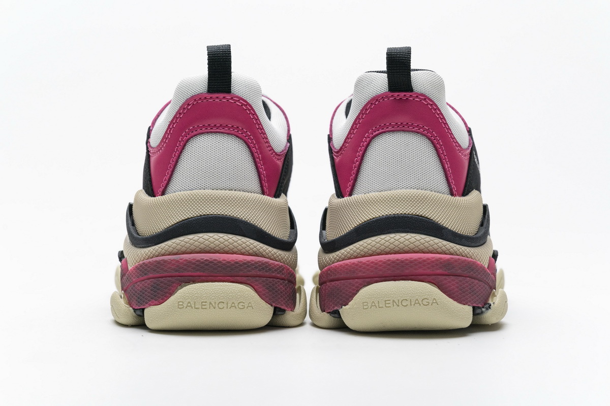 Get Balenciaga Triple S Black Pink 483513 W06E8 8080