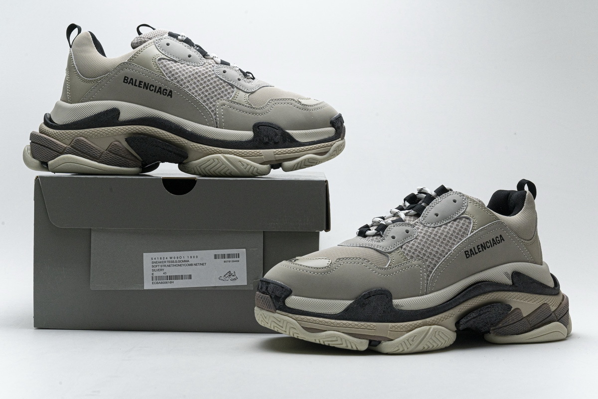 Get Balenciaga Triple S Silvery 584088 W09O1 1900