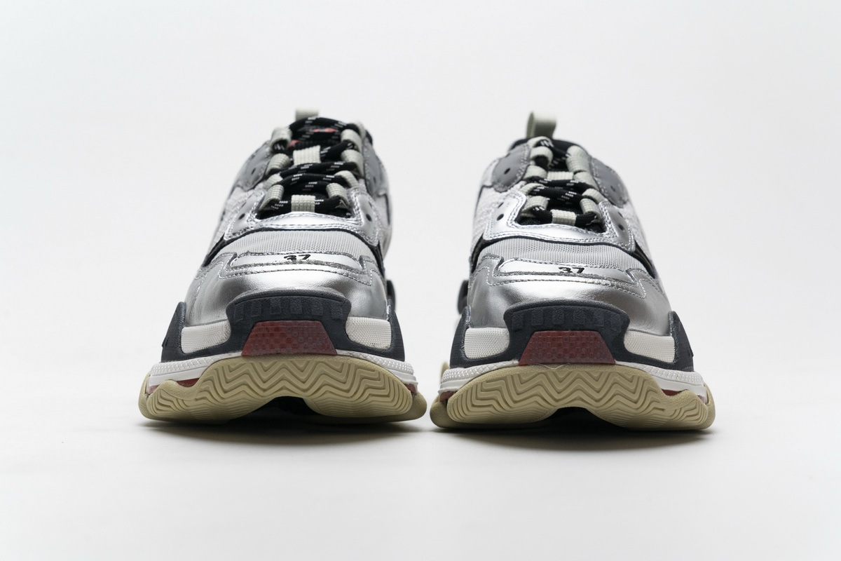 Get Balenciaga Triple S Grey Silver 541624 W06E2 7320