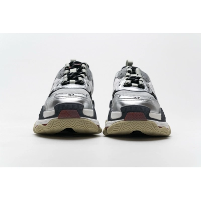 Get Balenciaga Triple S Grey Silver 541624 W06E2 7320 02