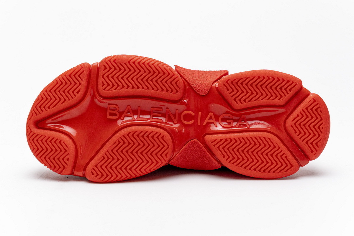 Get Balenciaga Triple S Letter Bright Red 524039 W2FA1 7632