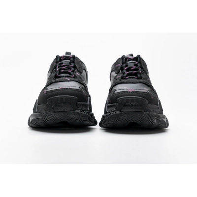 Get Balenciaga Triple S Letter Black Pink 524039 W2FA1 7635 02