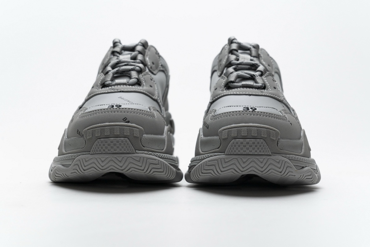 Get Balenciaga Triple S Allover Logo Gray 536737 W2FA1 1210