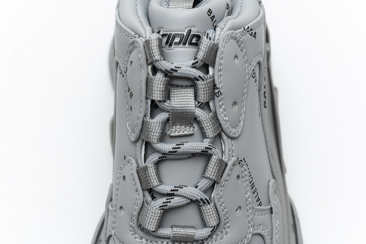 Get Balenciaga Triple S Allover Logo Gray 536737 W2FA1 1210