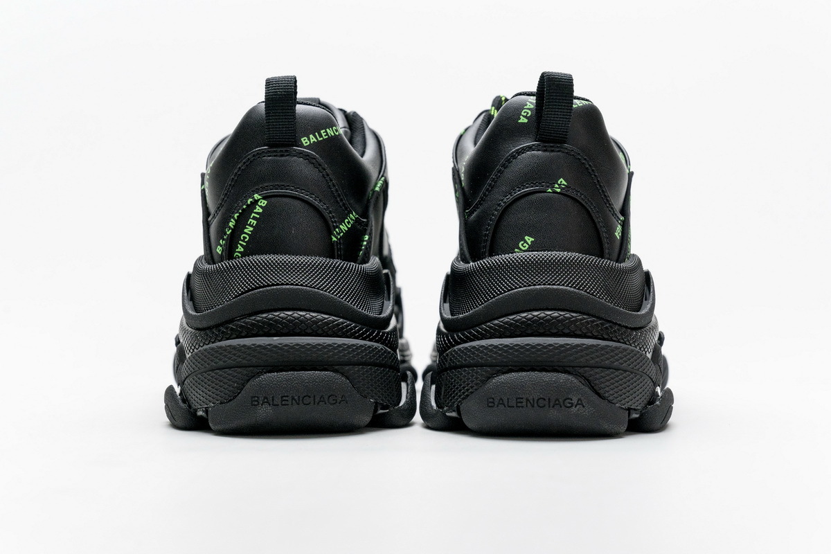 Get Balenciaga Triple S Letter Fluorescent Yellow 524039 W2FA1 7633