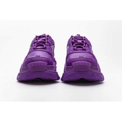 Get Balenciaga Triple S Letter Plum Red 536737 W2FA1 9016 02