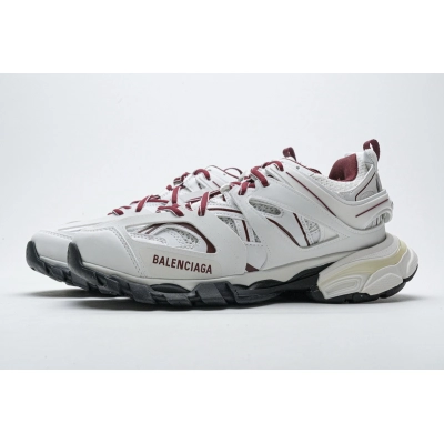 Get Balenciaga Tess S.White Burgundy（No lights）542023 W3AC1 2050 01
