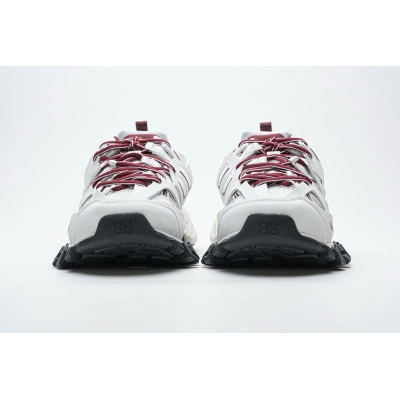 Get Balenciaga Tess S.White Burgundy（No lights）542023 W3AC1 2050 02
