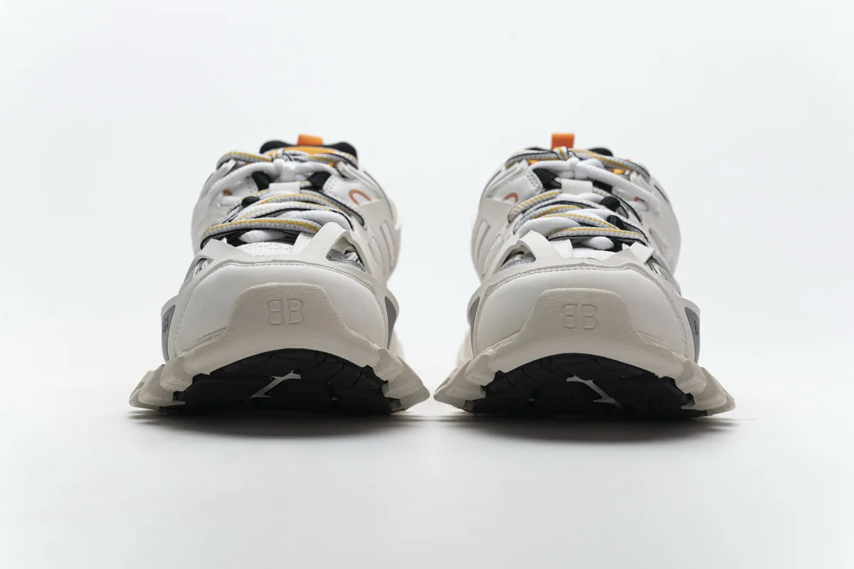 Get Balenciaga Track White Orange 542436 W1GB7 9059