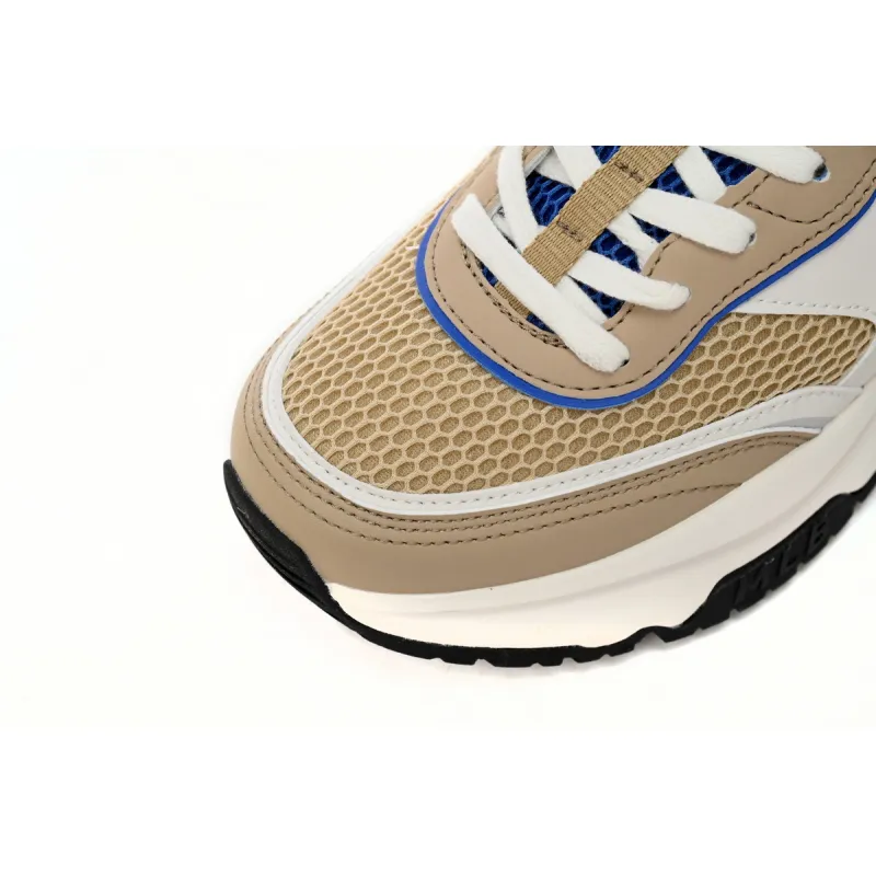 MLB x Giay CHUNKY LINER New York Beige Blue 3AS HRJ 13N