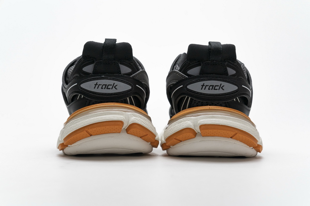Get Balenciaga Tess S.Black White Orange（No lights）542436 W1GB7 2019