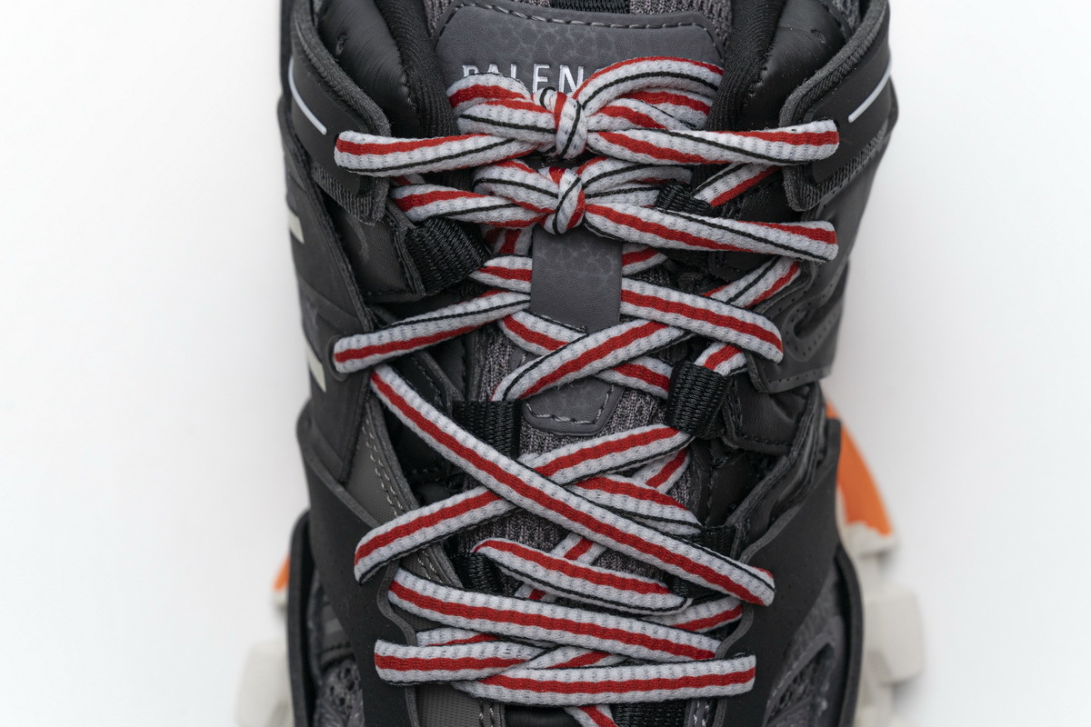 Get Balenciaga Tess S.Black White Orange（No lights）542436 W1GB7 2019