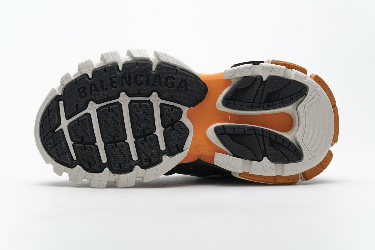 Get Balenciaga Tess S.Black White Orange（No lights）542436 W1GB7 2019