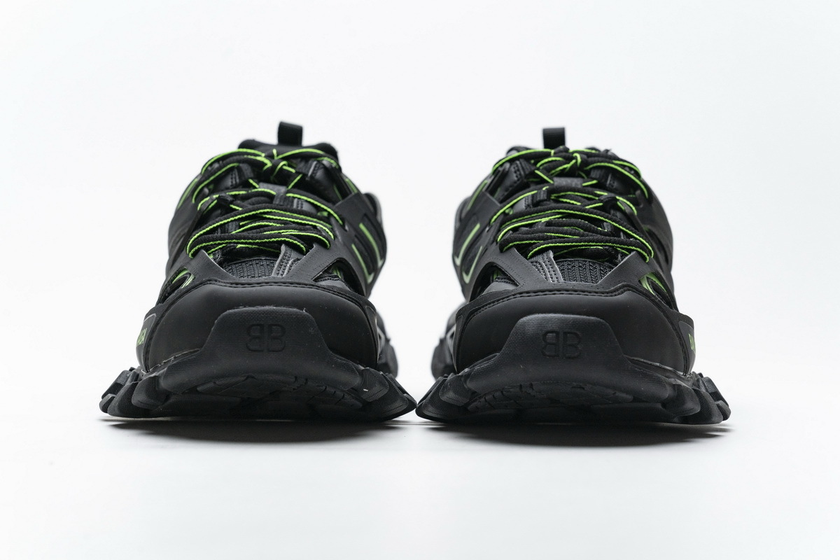 Get Blenciaga Track 2 Sneaker Black Green（No lights）568615 W2MA1 5610
