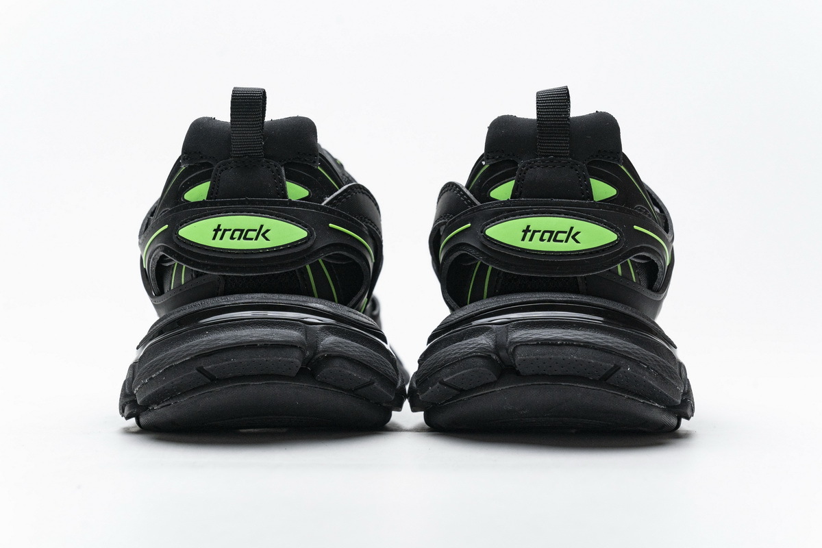 Get Blenciaga Track 2 Sneaker Black Green（No lights）568615 W2MA1 5610