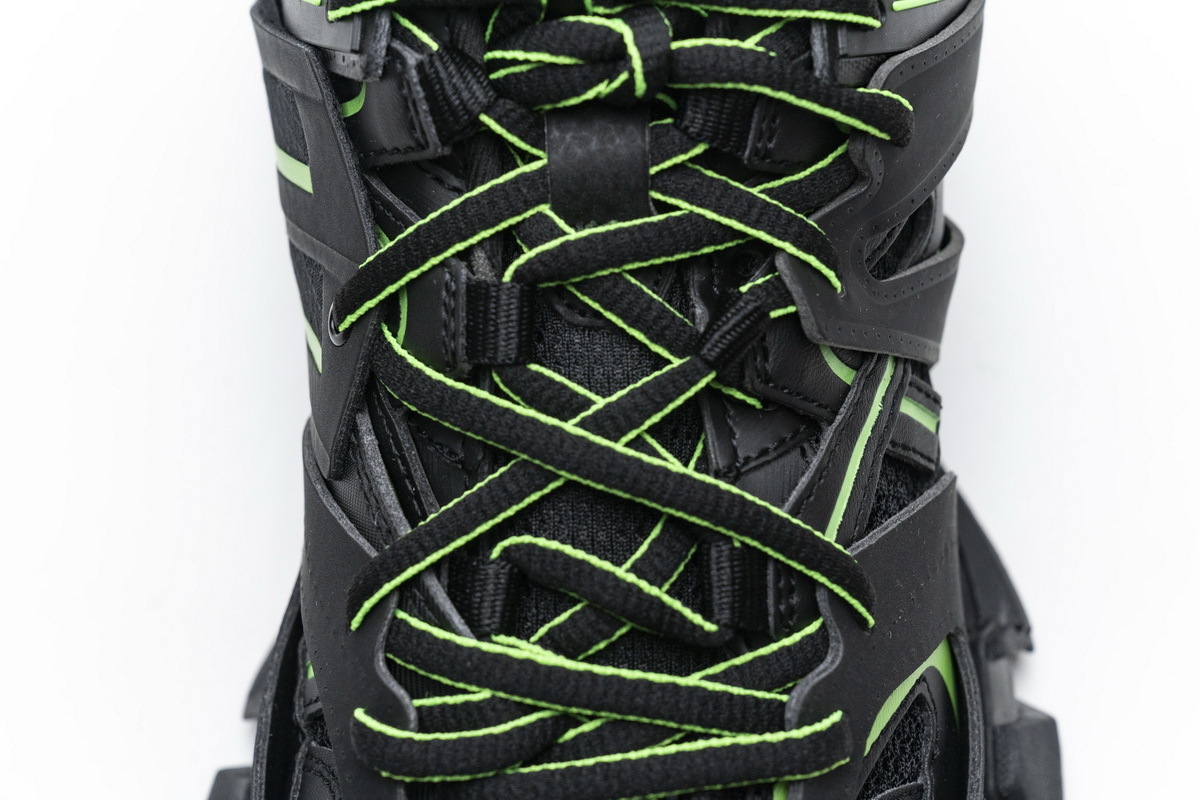 Get Blenciaga Track 2 Sneaker Black Green（No lights）568615 W2MA1 5610