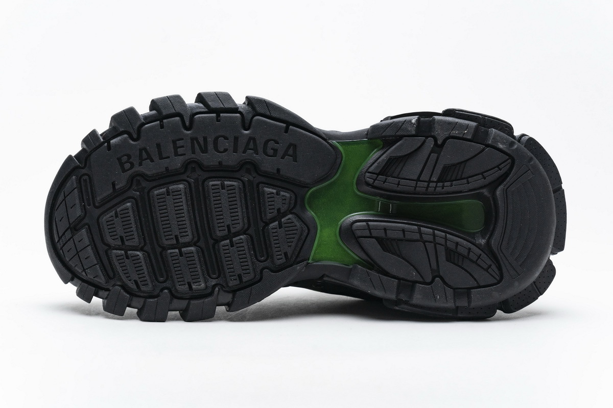 Get Blenciaga Track 2 Sneaker Black Green（No lights）568615 W2MA1 5610