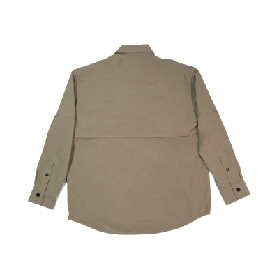 High Quality Compact Cotton Relaxed Shirt 748811VA5Y09733 (Free Shipping) 02