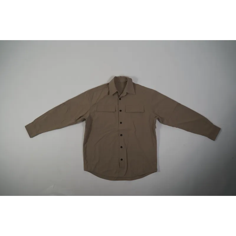 High Quality Compact Cotton Relaxed Shirt 748811VA5Y09733 (Free Shipping)