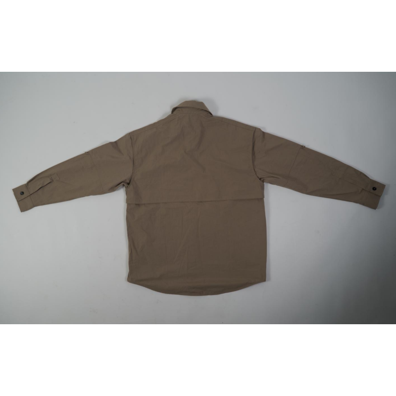 High Quality Compact Cotton Relaxed Shirt 748811VA5Y09733 (Free Shipping)