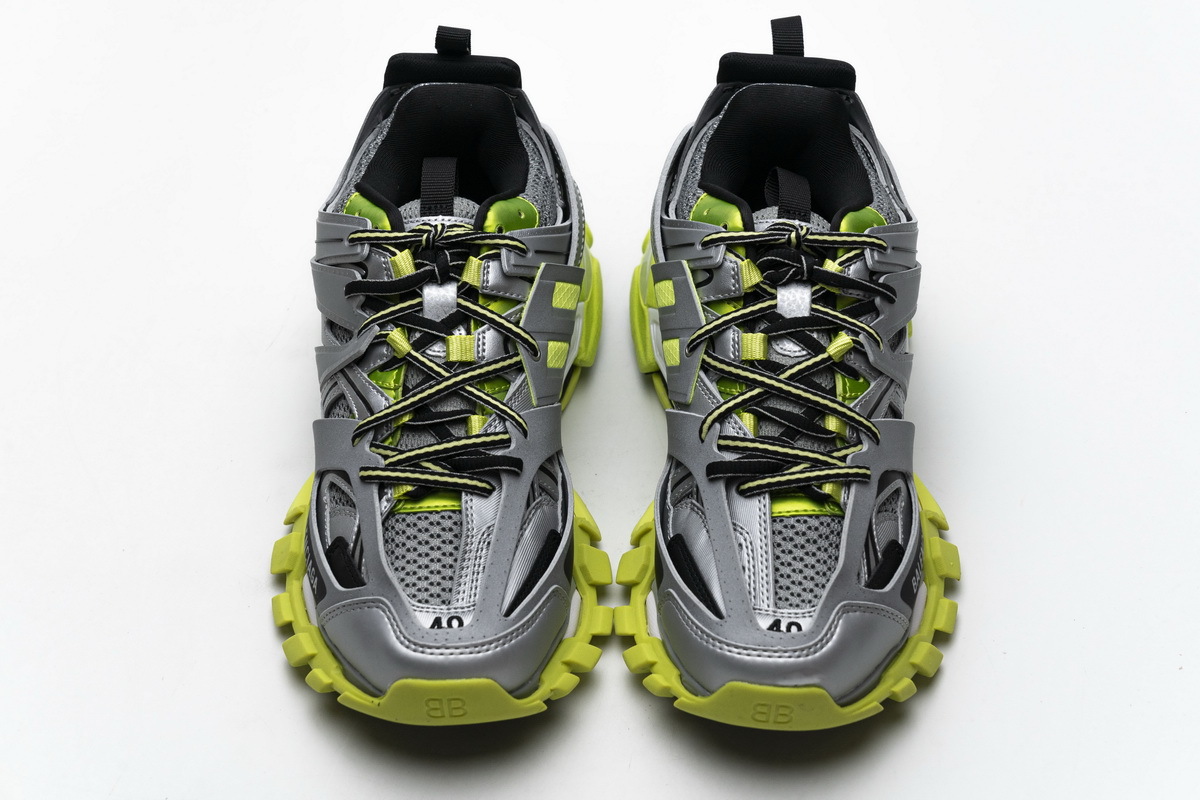 Get Balenciaga Tess S.Silver Green（No lights）542023 W1GC1 1230 