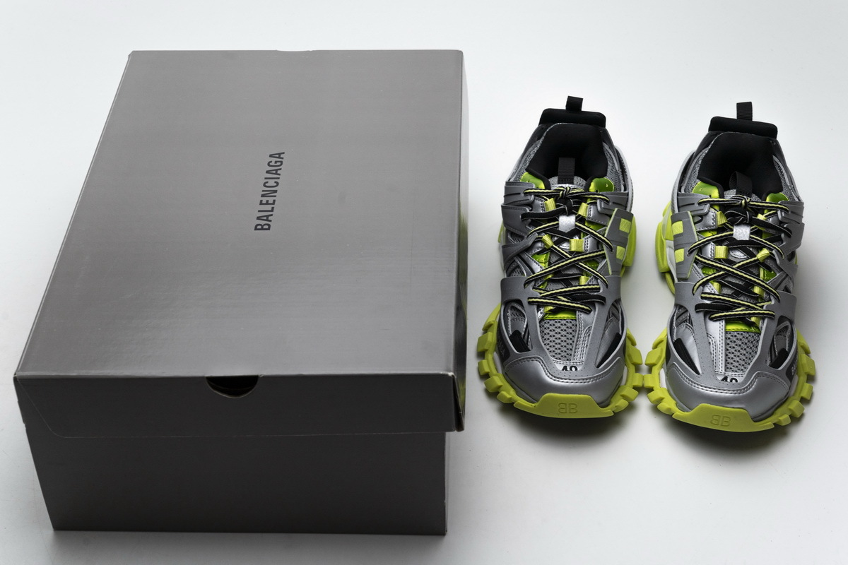 Get Balenciaga Tess S.Silver Green（No lights）542023 W1GC1 1230 