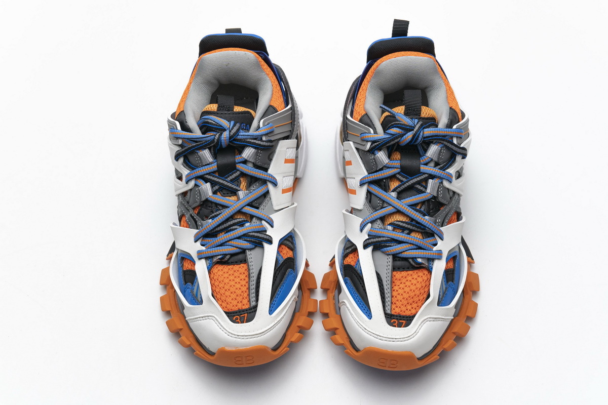 Get Balenciaga Track Orange Blue（No lights）542436 W1GB7 7580
