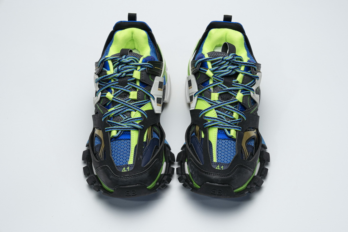 Get Balenciaga Tess S.Black Green 542023 W1GB1 1097 2050 