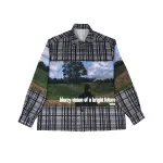 High Quality Printed Cotton Overshirt 1ABY24 (Free Shipping)
