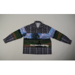 High Quality Printed Cotton Overshirt 1ABY24 (Free Shipping)