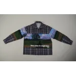 High Quality Printed Cotton Overshirt 1ABY24 (Free Shipping)