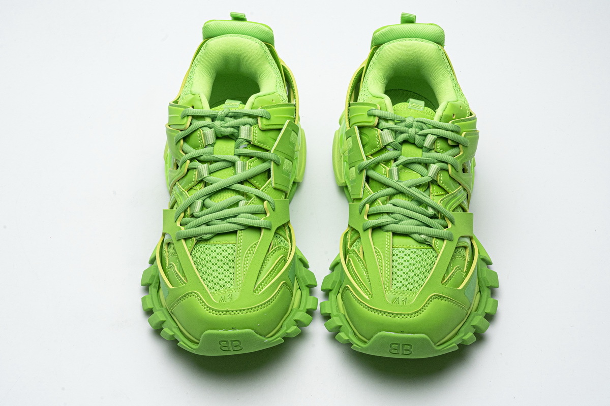 Get Balenciaga Track Fluo Green（No lights）542023 W3AB1 3801