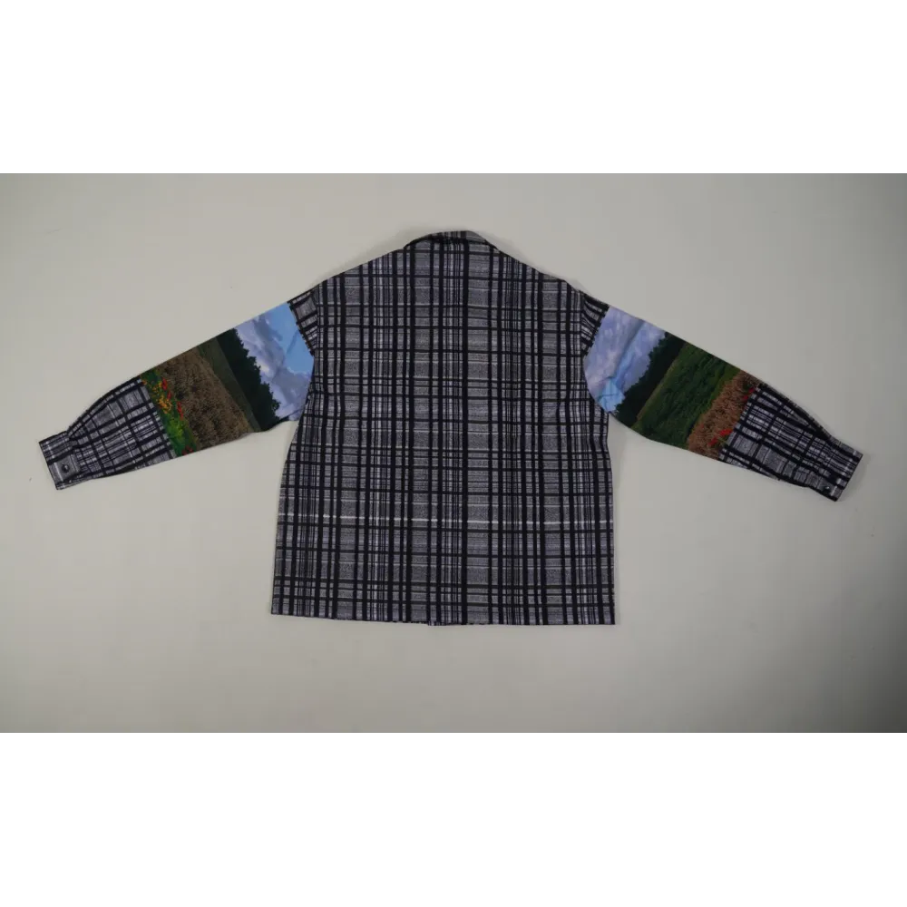 High Quality Printed Cotton Overshirt 1ABY24 (Free Shipping)