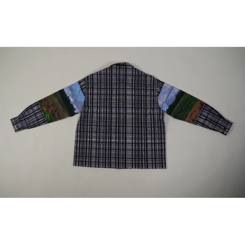 High Quality Printed Cotton Overshirt 1ABY24 (Free Shipping)