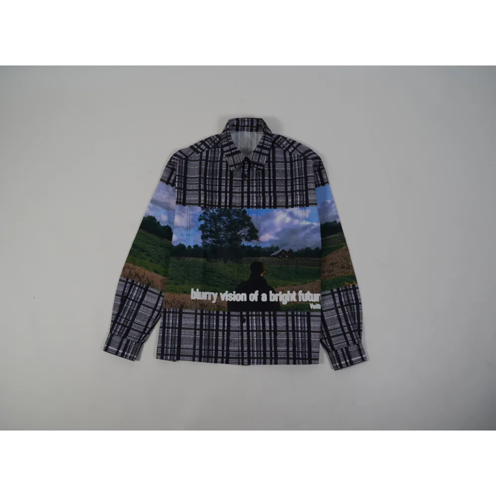 High Quality Printed Cotton Overshirt 1ABY24 (Free Shipping)