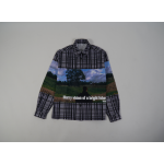 High Quality Printed Cotton Overshirt 1ABY24 (Free Shipping)