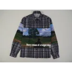 High Quality Printed Cotton Overshirt 1ABY24 (Free Shipping)