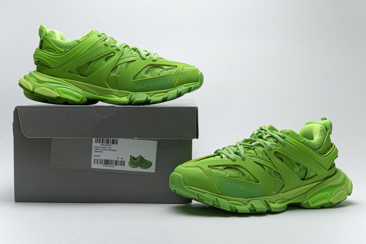 Get Balenciaga Track Fluo Green（No lights）542023 W3AB1 3801
