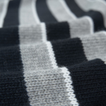 High Quality TRIOMPHE CREW NECK SWEATER IN STRIPED WOOL LIGHT REY/BLACK 2AE4B896T.06BK (Free Shipping)