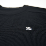 High Quality TRIOMPHE CREW NECK SWEATER IN WOOL AND CASHMERE BLACK / OFF WHITE 2AC85048T.38OW (Free Shipping)