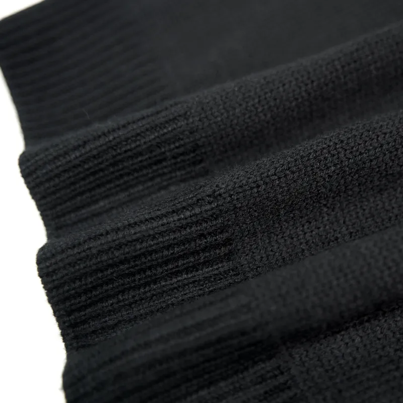 High Quality TRIOMPHE CREW NECK SWEATER IN WOOL AND CASHMERE BLACK / OFF WHITE 2AC85048T.38OW (Free Shipping)