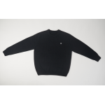 High Quality TRIOMPHE CREW NECK SWEATER IN WOOL AND CASHMERE BLACK / OFF WHITE 2AC85048T.38OW (Free Shipping)