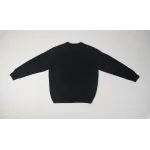 High Quality TRIOMPHE CREW NECK SWEATER IN WOOL AND CASHMERE BLACK / OFF WHITE 2AC85048T.38OW (Free Shipping)