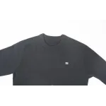 High Quality TRIOMPHE CREW NECK SWEATER IN WOOL AND CASHMERE BLACK / OFF WHITE 2AC85048T.38OW (Free Shipping)