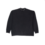 High Quality Balenciaga Pierced Round Sweatshirt Oversized in Black Faded 762718TPVD91055 (Free Shipping)